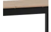 Rozkladací jedálenský stôl Coburg 137x80 cm, čierny/dub artisan