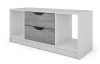 TV stolík Sten 100 cm, biely/šedý beton