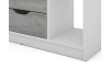 TV stolík Sten 100 cm, biely/šedý beton