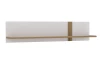 Nástenná polica Tuluza 140 cm, biely lesk/dub artisan